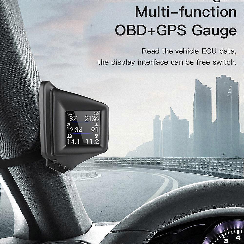 A401 Auto HUD GPS OBD System Head Up Display Car Gauge Projector Speedometer With Acceleration Test Car Electronic Accessories