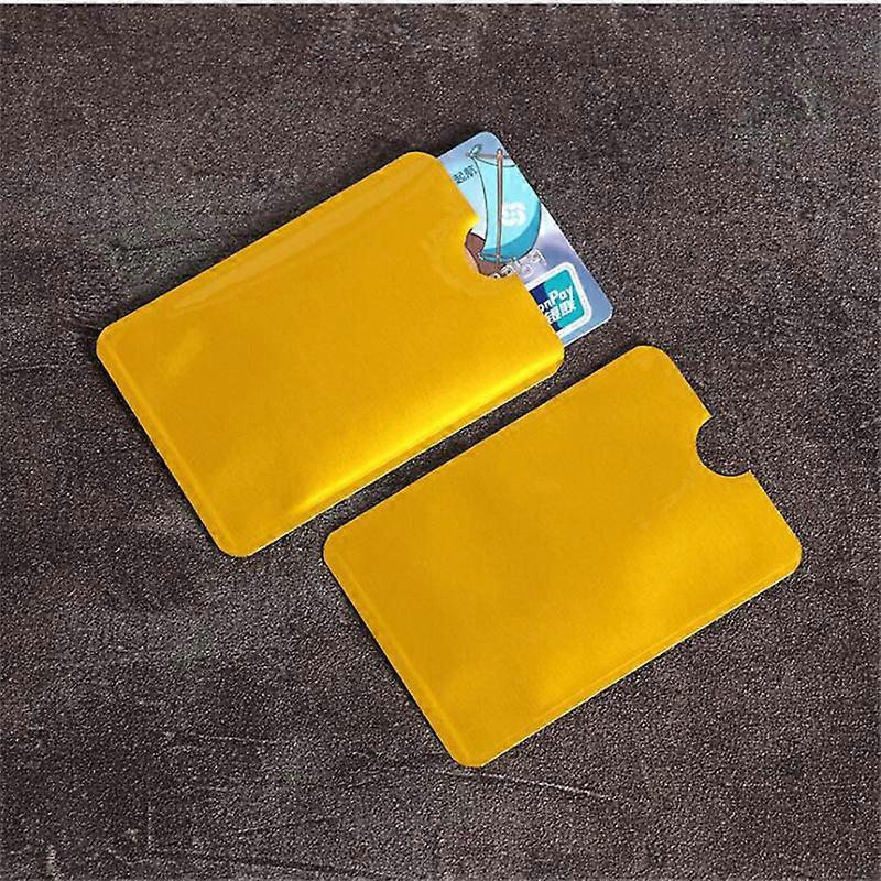 5pcs RFID Blocking Card Sleeve For Men Women Laser Aluminum Foil NFC Reader Lock Protecter Anti Scan Bank Credit Card Holder