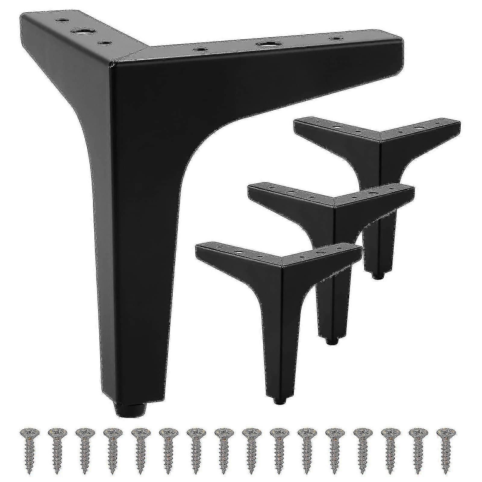 4個10cmの金属家具ソファ脚モダンな三角形の家具フィートキャビネット食器棚のためのDIY交換