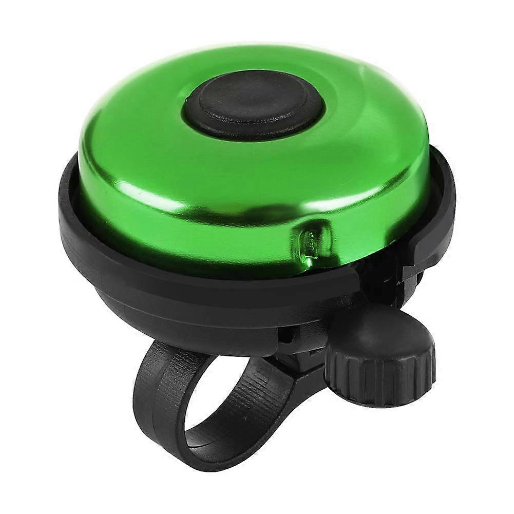 クラシックバイクベル、アルミ自転車ベル、大人の子供のための大音量の鮮明なクリアサウンド自転車バイクベル、グリーン、2個
