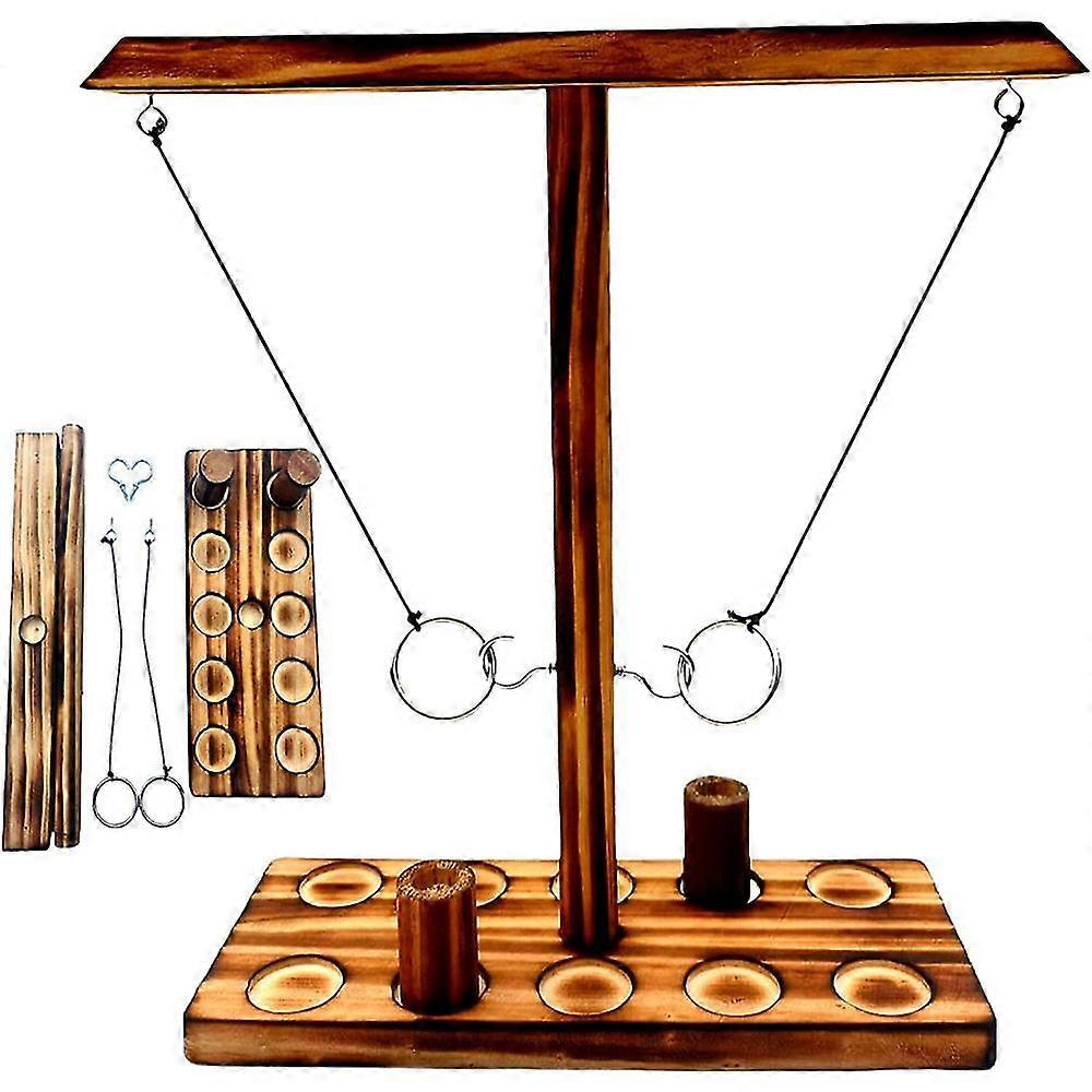 Dhrs Ring Toss Game For Kids And Adults, Ring Toss With Shot Ladder, Larger Base To Ensure Stability, Fast-paced Interactive Ring