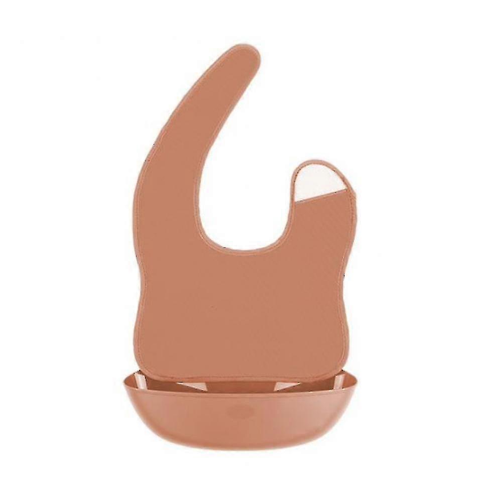 bib eating   saliva rice pocket large(pink)