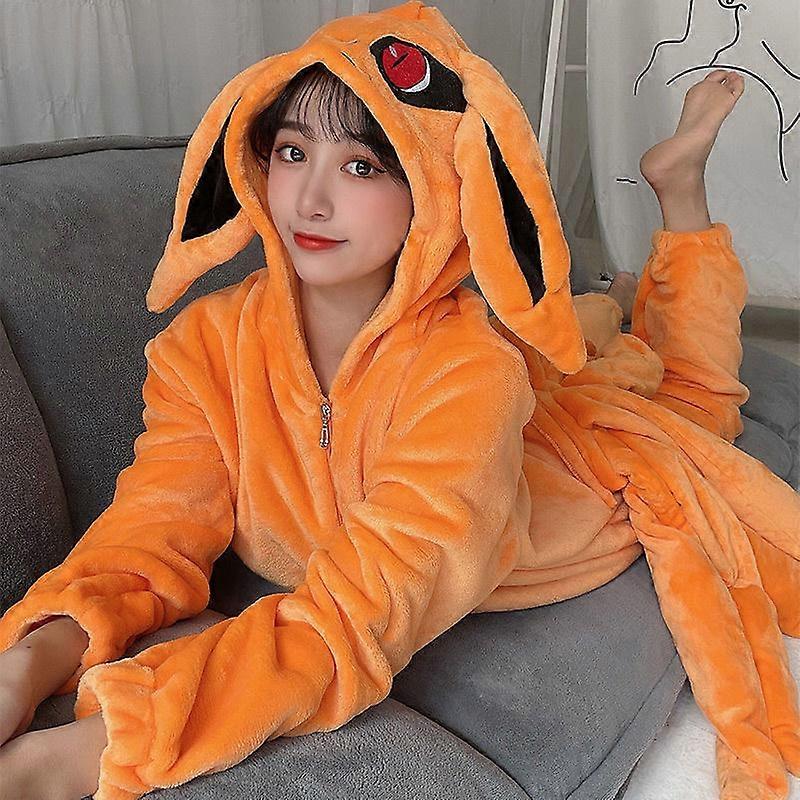 kigurumi フルセット Uzumaki Kurama Kyuubi Fox Cosplay Disfraz Kigurumi Adulto Unisex