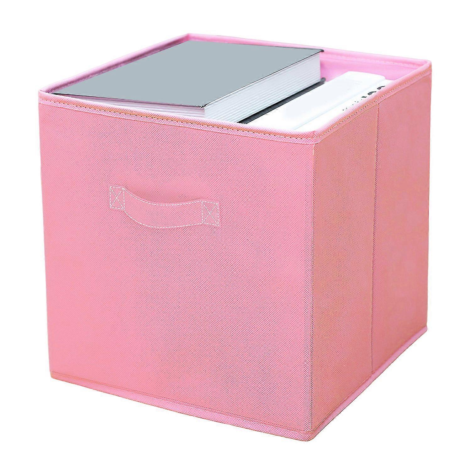 Fabric Storage Cube with Handle Large Capacity Easy Access Foldable Heavy-Duty Toys Clothes Storage