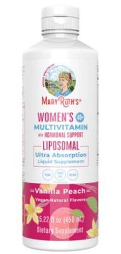 Liposomal MVI Liquid for Women 40+ w/ Hormonal Support - Vanilla Peach (30 Serv)
