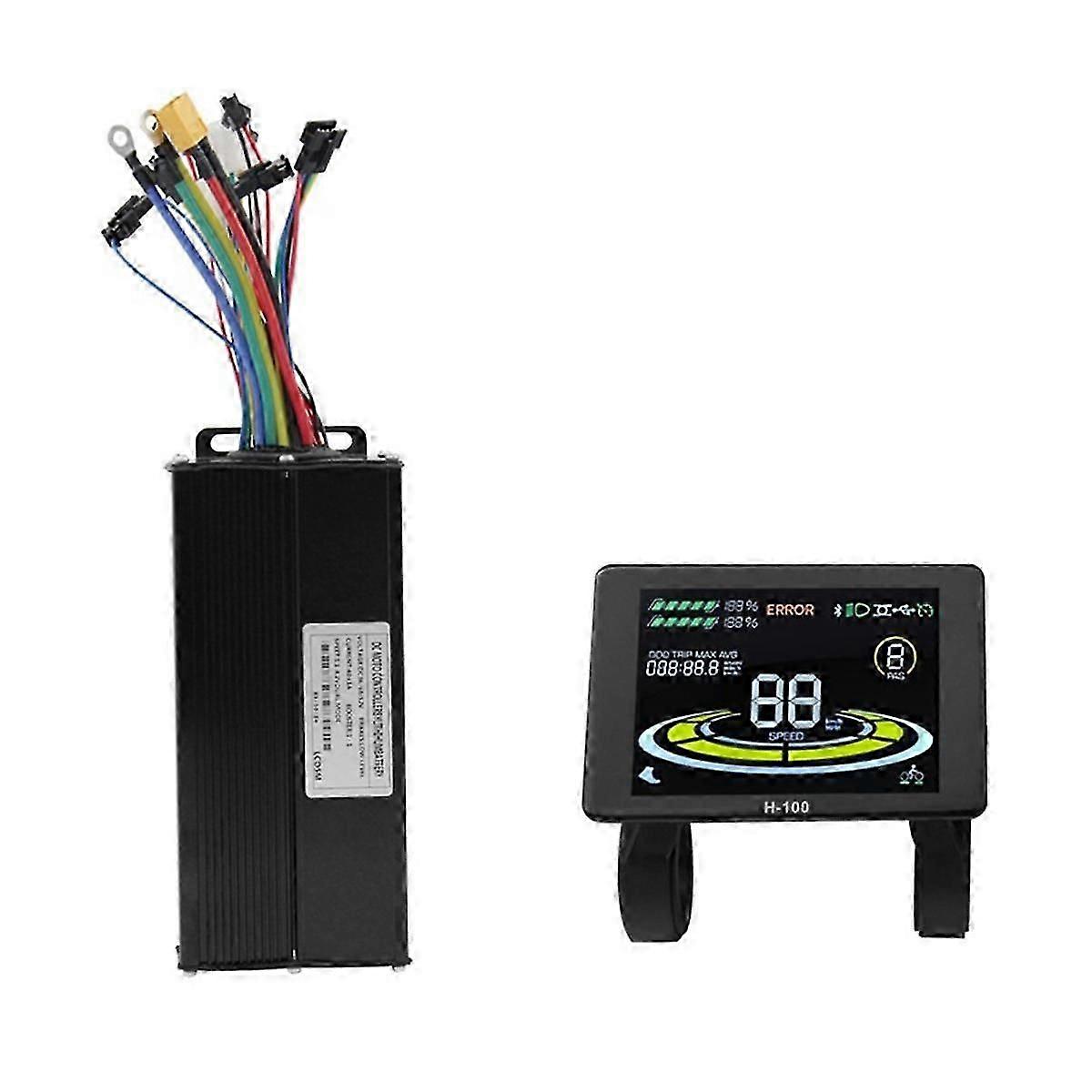 H-100 E-sykkel Display Meter 40A 36V / 48V / 52V Sine Wave Controller Kit Scooter E-sykkel Modifikasjon Tilbehør