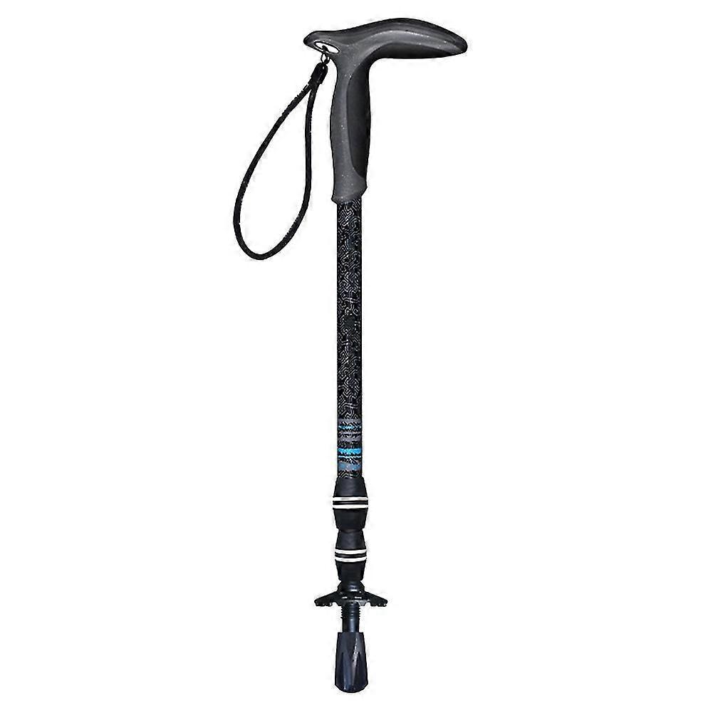 Fiber Internal T Curved Trekking Pole Walking Outdoor Walking Stick New