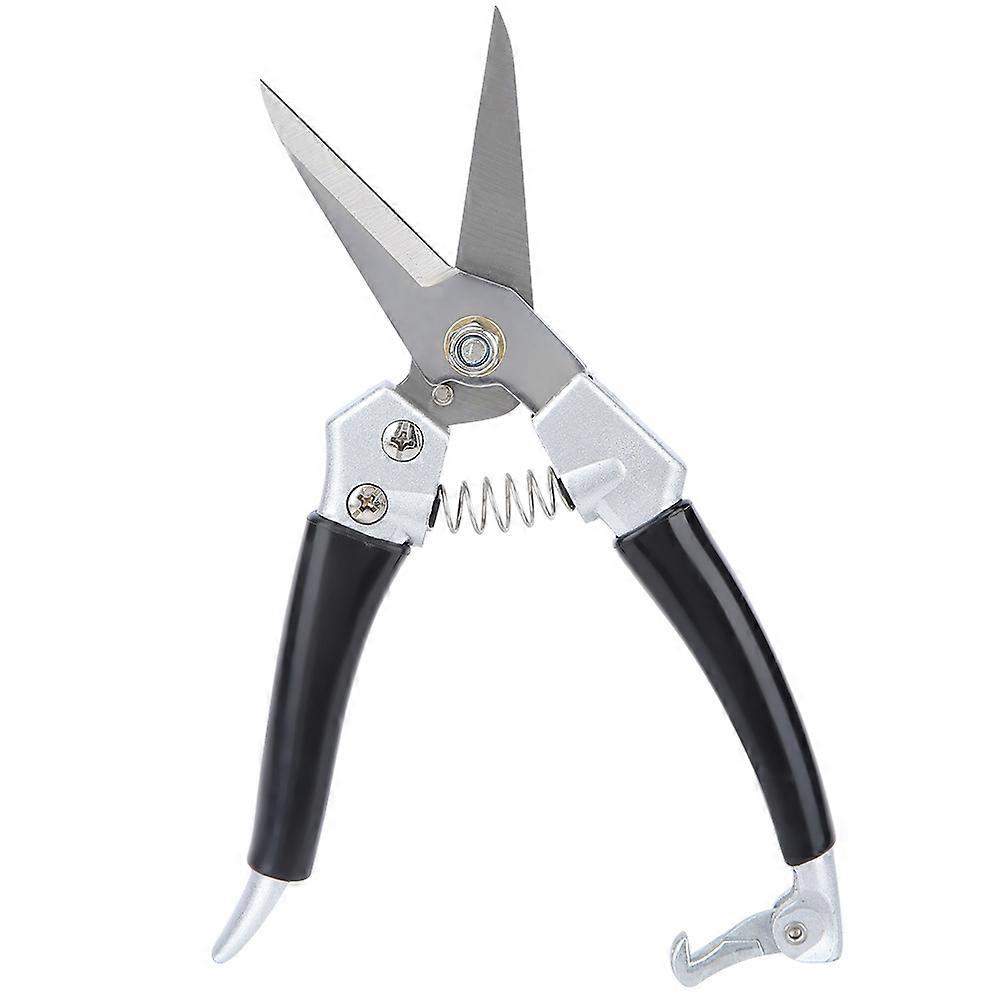 Garden Pruning Tools Zinc Alloy Black PVC Pruning Shears Hand Pruner (Electroplating Process)