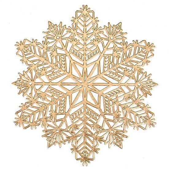 Cup Coaster Mug Pad Hollow-out Design Non-Slip Decorative Christmas Snowflake Table Mat Placemat Decoration