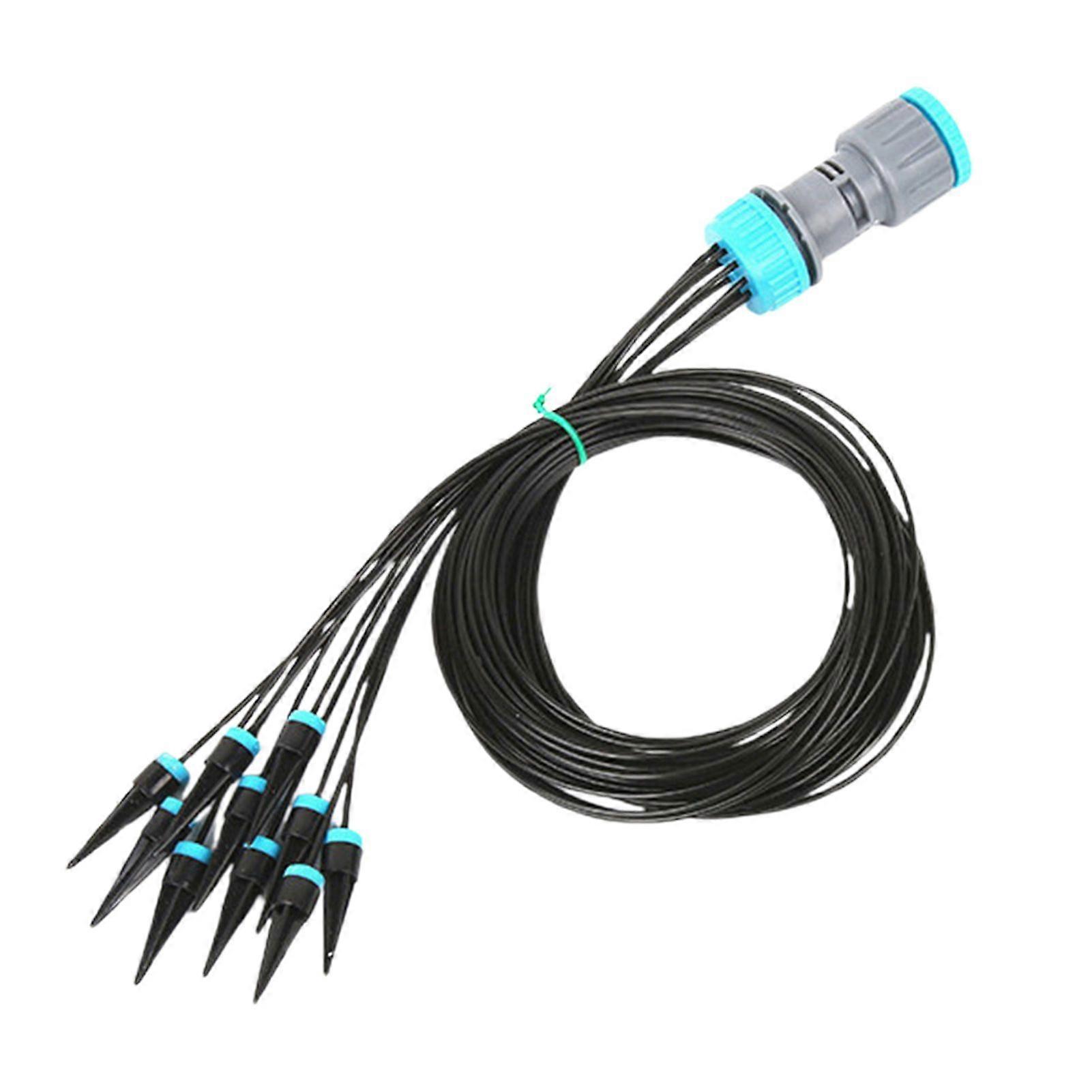 Drip Irrigation Kit 10 Dripping Head Plant Watering System Automatic Drip Irrigation Device for Garden Lawn Potted Plants Succulents Flowers