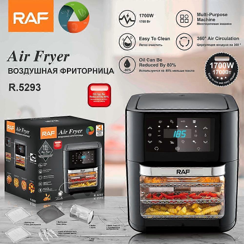 Air Fryer Multifunctional Household Oven Large Capacity Smart Touch Screen Visual Electric Oven 16l