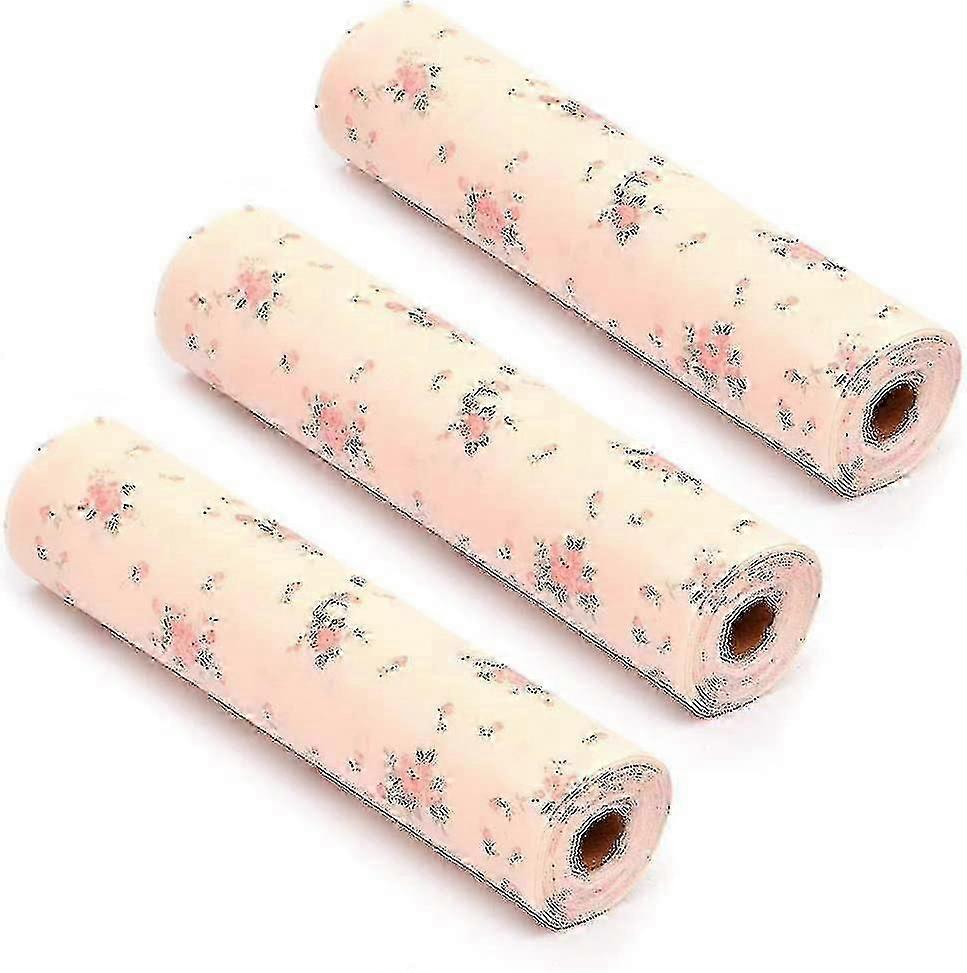 3 قطع بطانات درج ، حصيرة درج ، ورق خزانة المطبخ ، حصيرة درج مقاومة للماء غير قابلة للانزلاق 30 * 500 روز