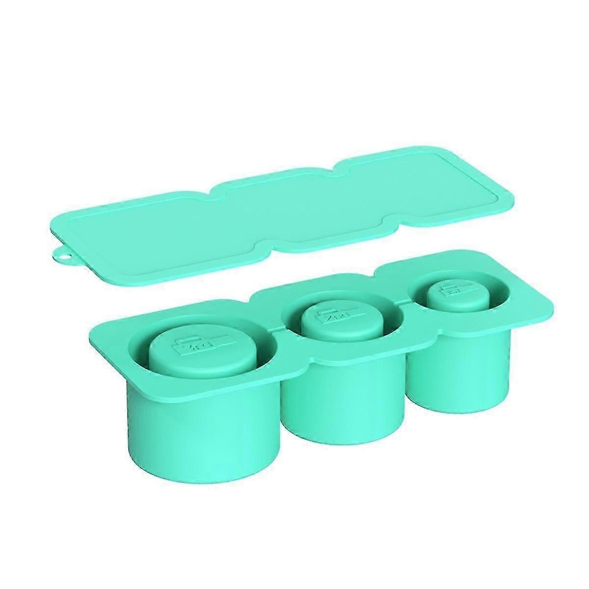 Ice Mold compatible Cups,Silicone Ice Maker with Lid compatible Making 3 Hollow Cylinder Ice Molds,