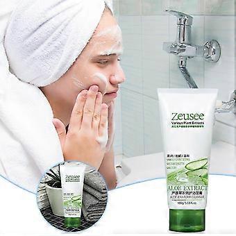 Aloe Gesichtsreiniger Milde Reinigung, Ölkontrolle, Feuchtigkeitsspendender Reiniger Gesichtscreme100ml