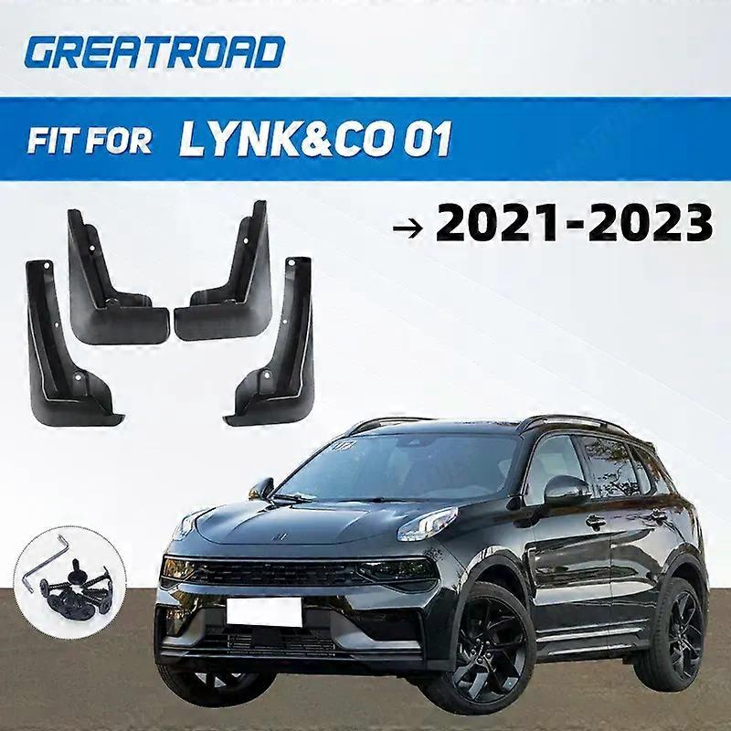 Exquisite ABS Car Mud Flaps Splash Guard Mudguards Car Styling For LYNK&CO 01 2021 2022 2023 MudFlaps Front Rear Fender Auto Accessories