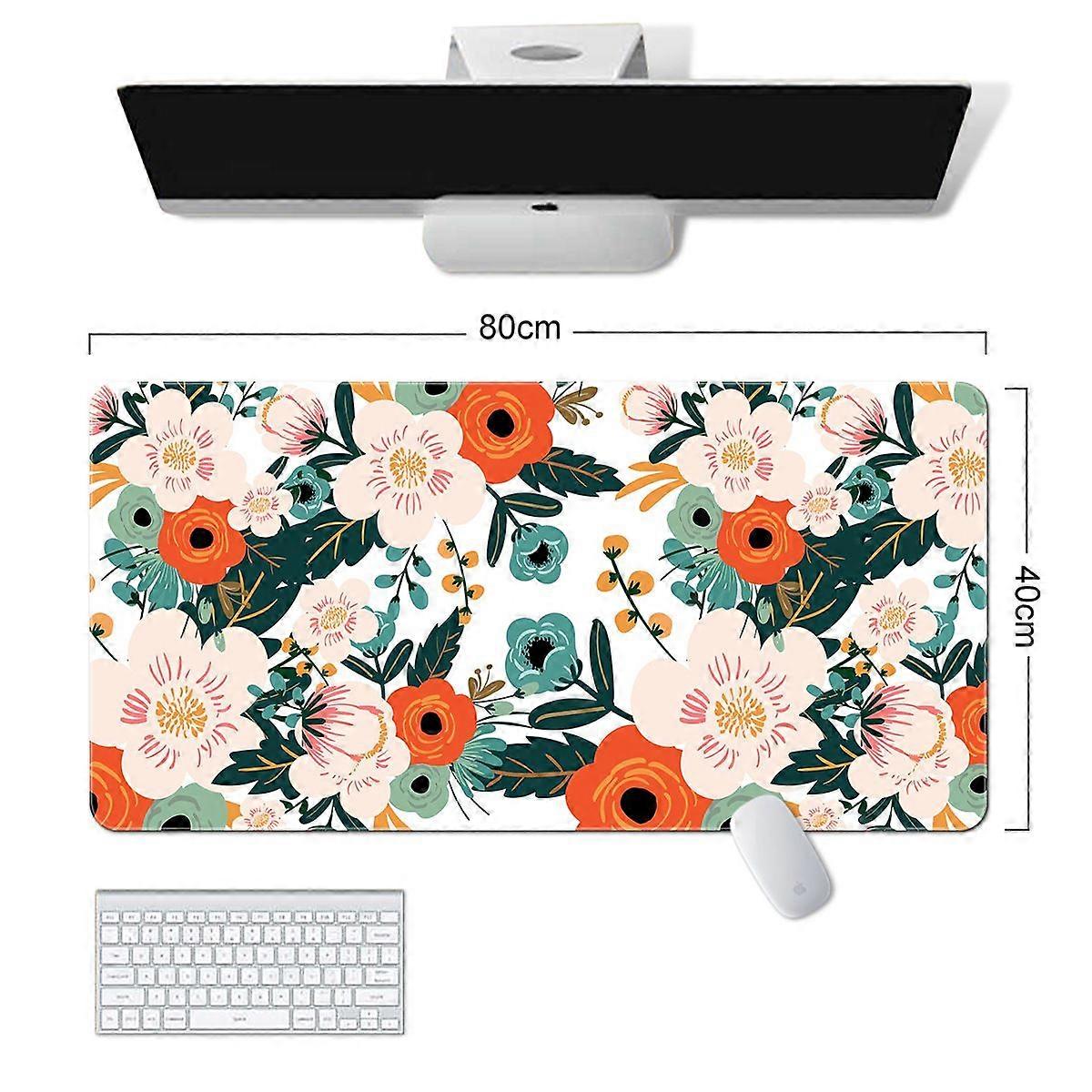Mouse Pads ZRUXE HF26 Natural rubber Flower Series(80CM*40CM*0.03CM)