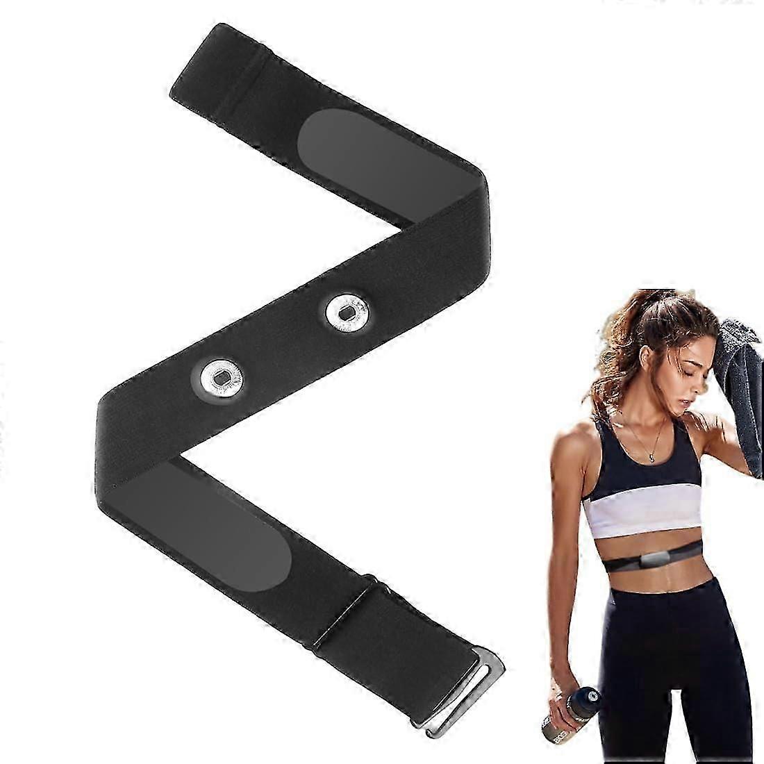 Chest Strap Heart Rate Monitor Adjustable Elastic Band (70 cm to 105 cm) for Heart Rate Monitor for Garmin Wahoo Polar H10 H9 Coospo Magene Bryton Liv