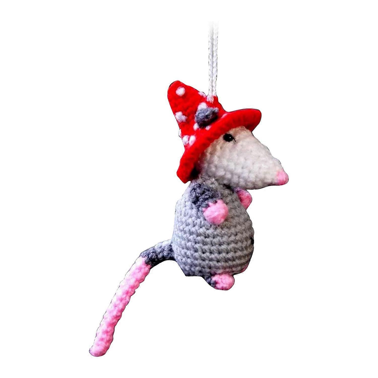 Possum Car Hanging Ornament Cute Screaming Opossum Mirror Accessory Decor Rearview Interior Decorati