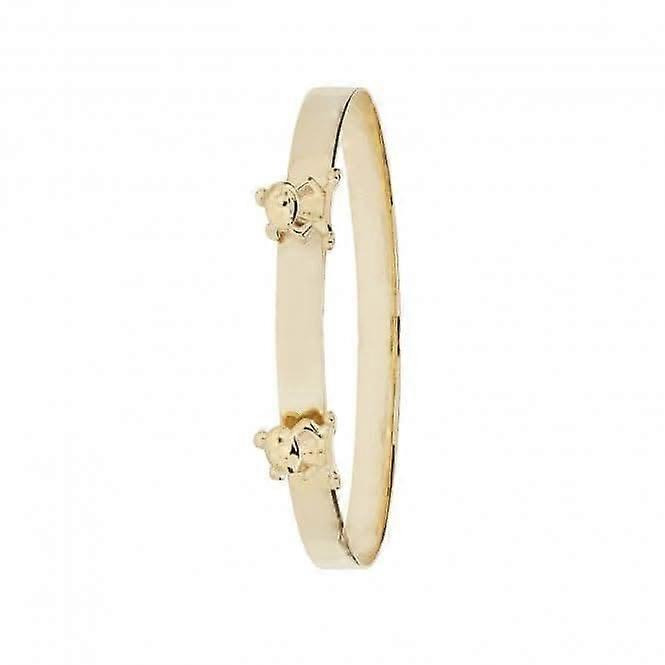 9ct Yellow Gold Babies Expandable ID Bangle BN405
