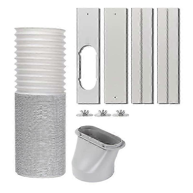 Bärbar luftkonditionering Fönsterventilationskit Ersättningsfönstertätning Avgasslang för enhet Universal för skjutbara fönster JP