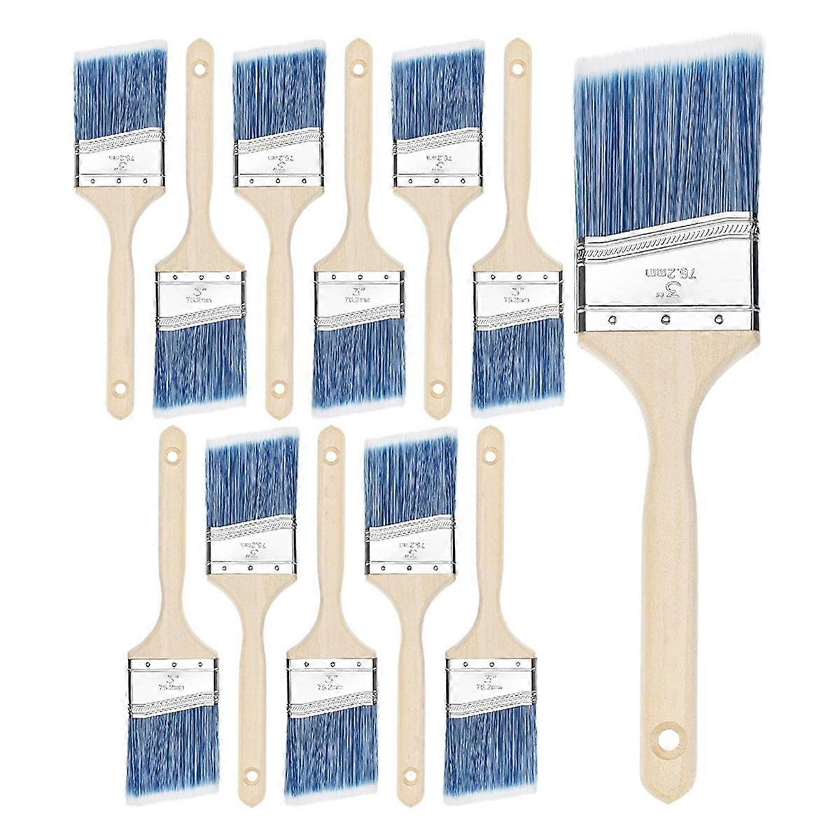 Paint Brushes, 3 Inch, 12 Pack, Angle Brushes