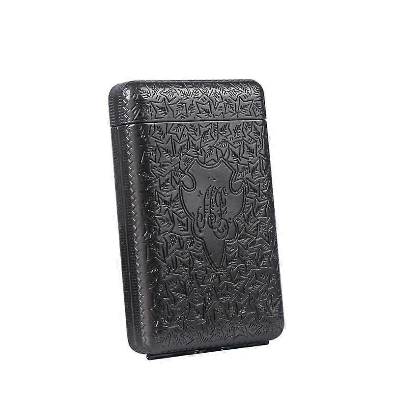 Upgraded 6-Side Carved Retro Three-Open Cigarette Case Birmingham Peaky Blinder Xie Bier Same Metal Three-In-One