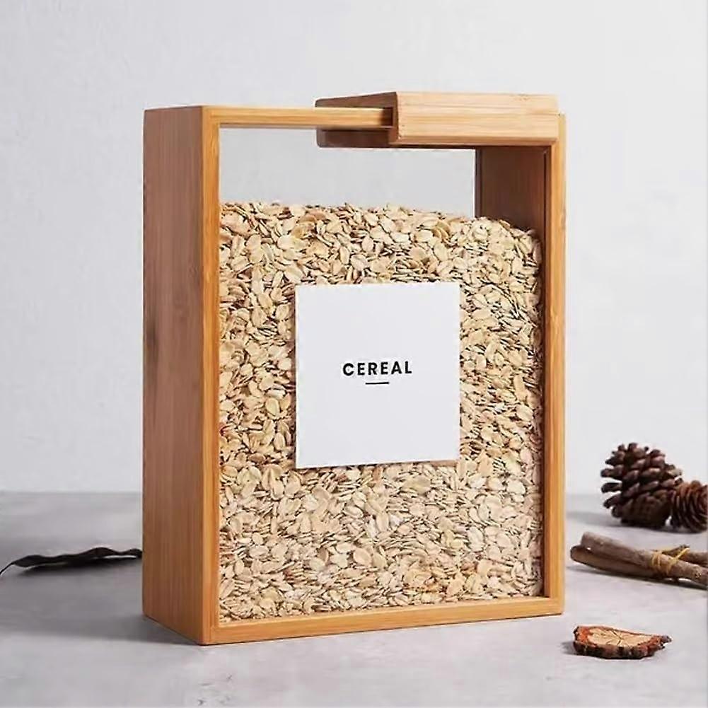 Wooden Cereal Storage Box AAA