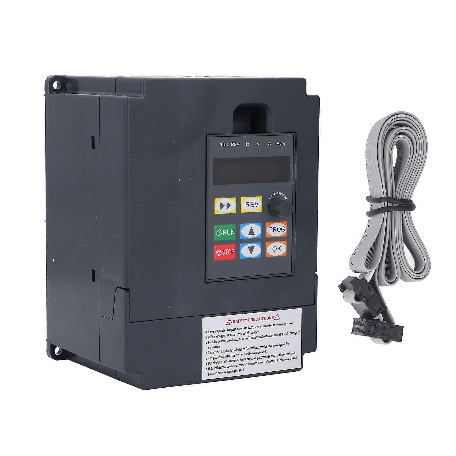 Variable Frequency Drive 1PH AC220V Input 3PH AC0-220V Output 2.2KW Universal Small Inverter for Lathe Fan Motor