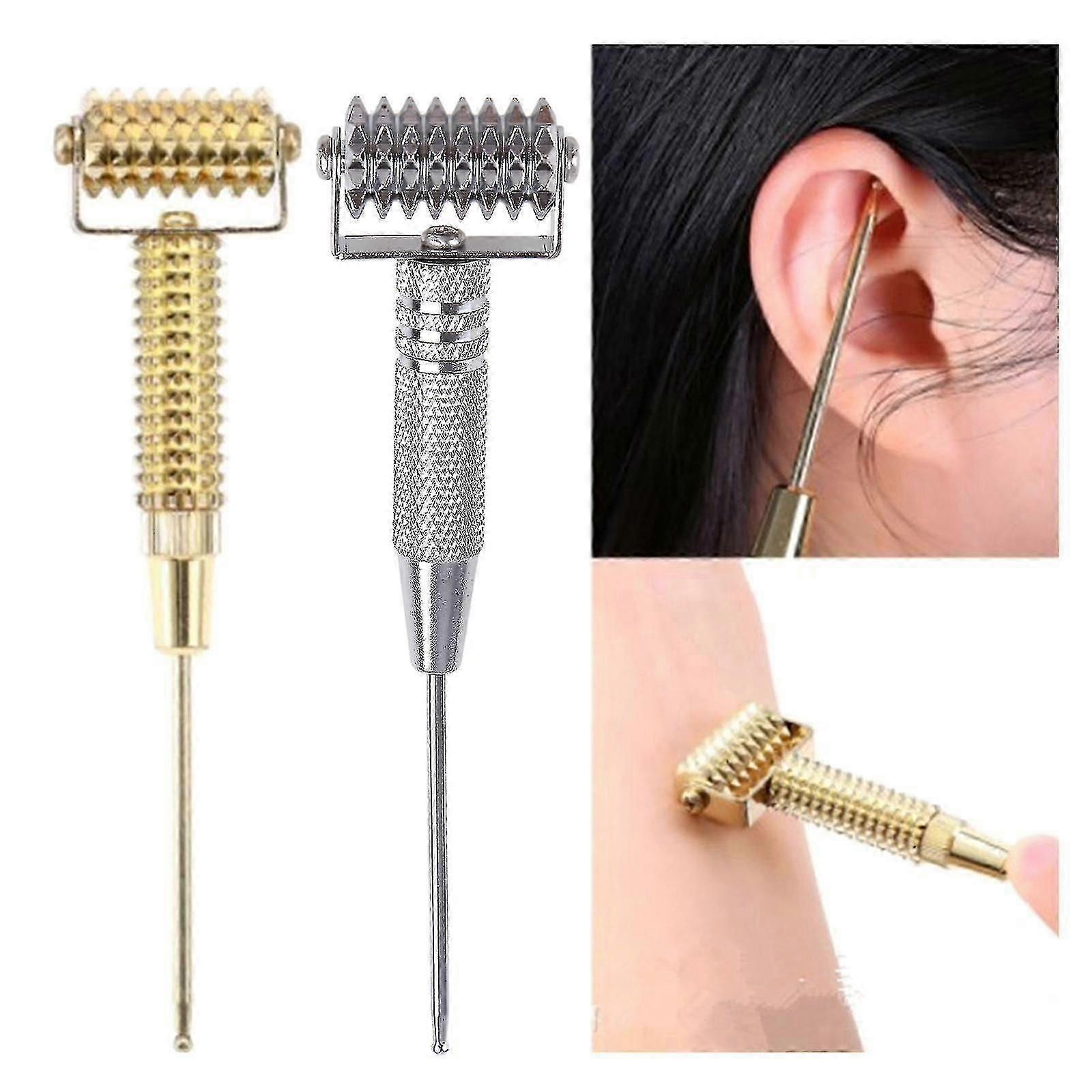 Human Point Detector Probe For Facial Ear Acupoint Spring Needle Massage Roller
