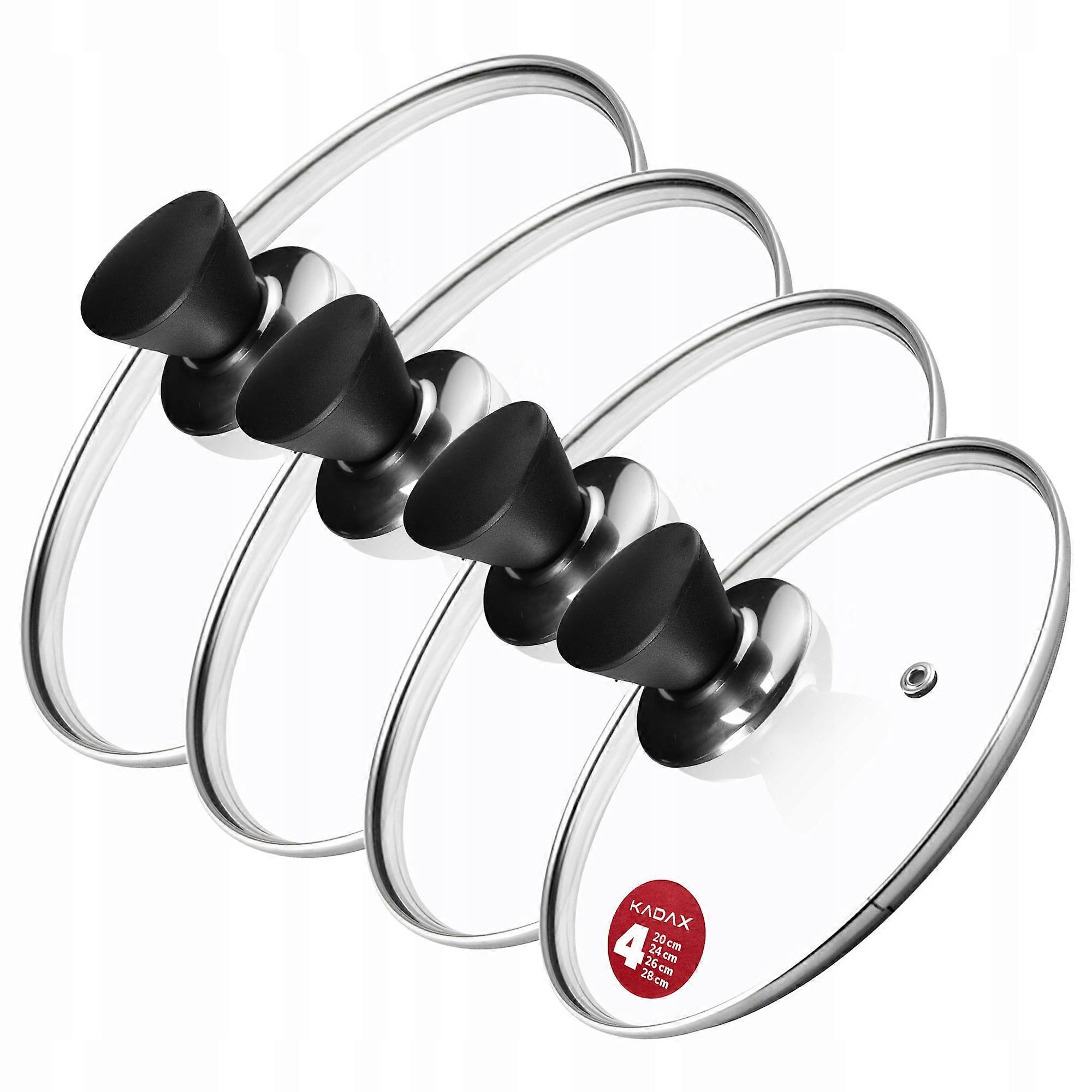 KADAX Glastopfdeckel Set 20/24/26/28cm