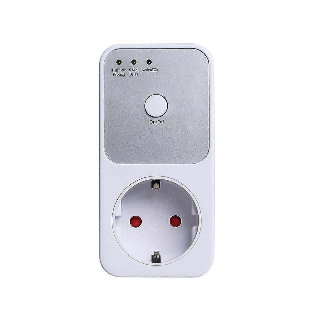 170-260V Voltage Protector 5-6 Minutes Relay Socket EU/FR/USA Plug Electrical Stabilizer Automatic
