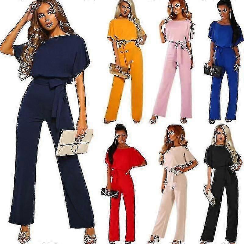 kvinners jumpsuit uformelle brede ben damer kveld fest lang playsuit