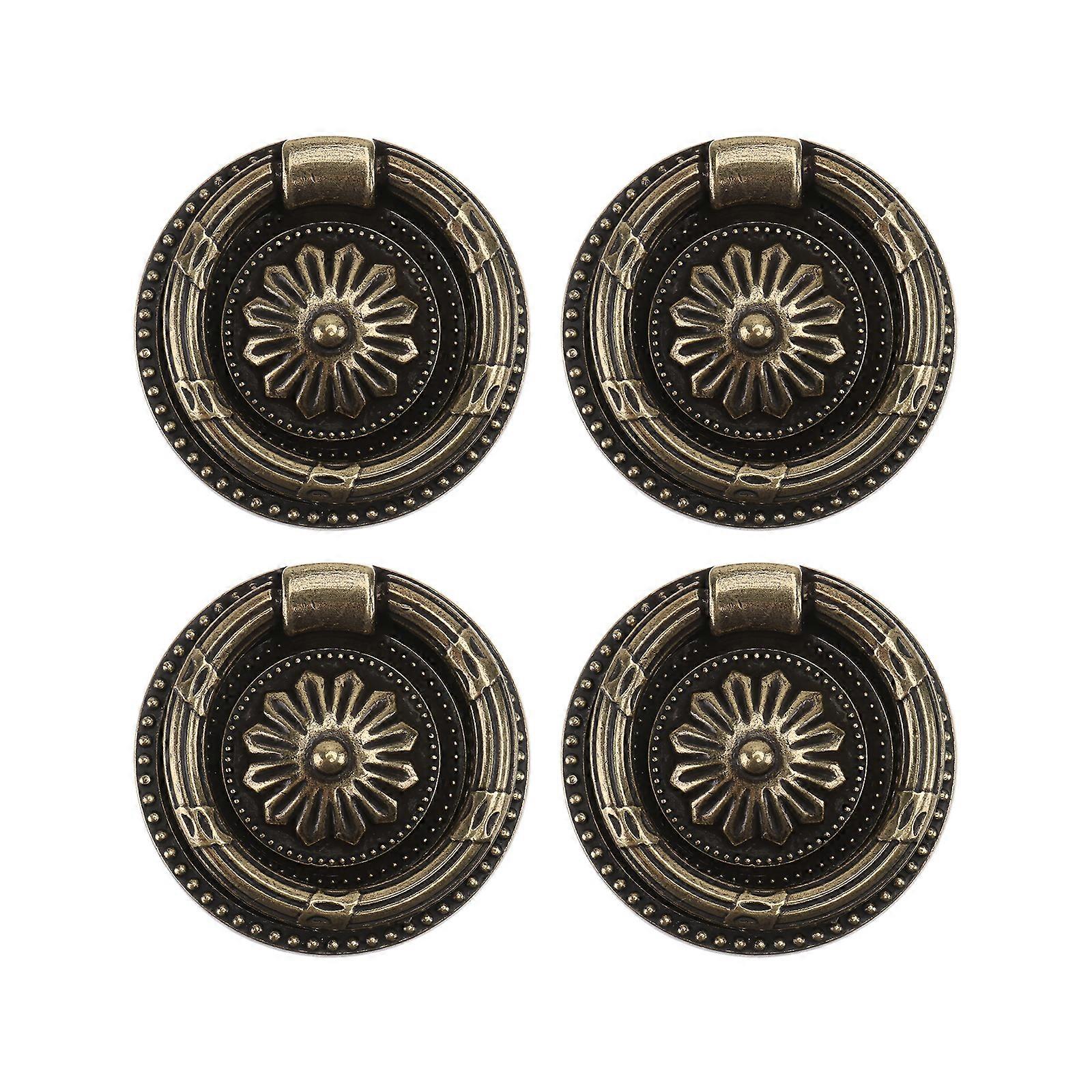 4pcs Handle Drawer Pull Handle Home Furniture Handles for Home (Bronze)
