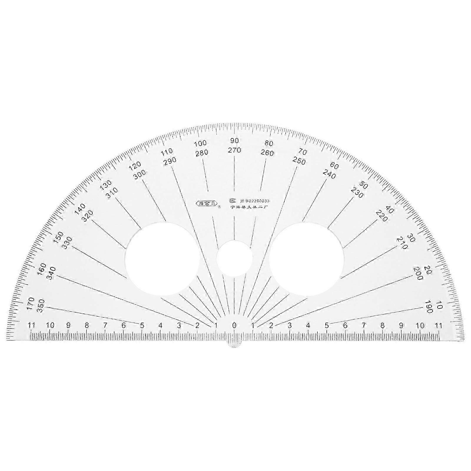 Plastic Protractor 180 Degrees Math Protractor Half Circle Geometry Protractor for Angle Measurement