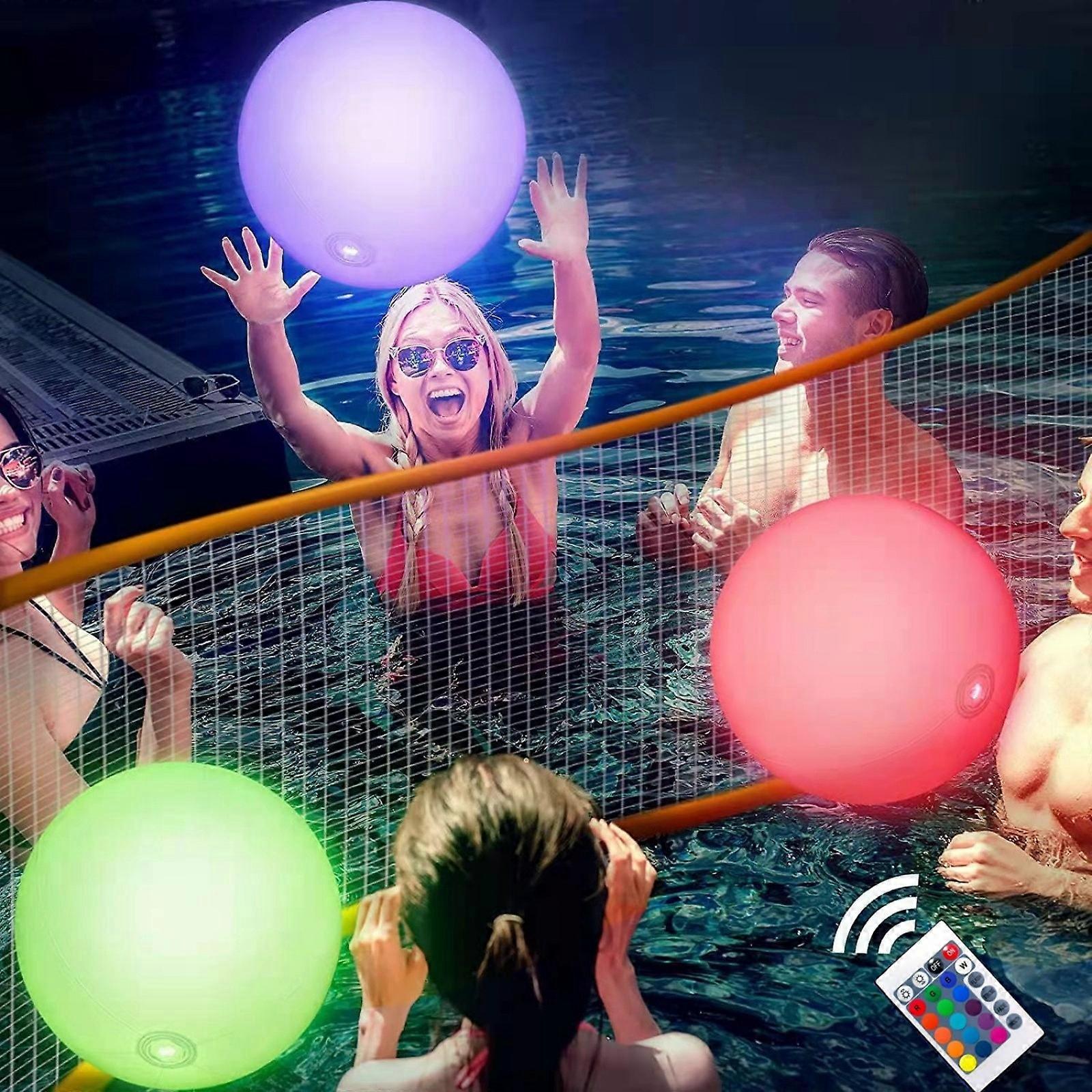 Gas Emitting Light Bulb LED Ball Light RGB Color Changing Floating Pool Light Shower And Play Light Decorative Light Water Float Light FFF