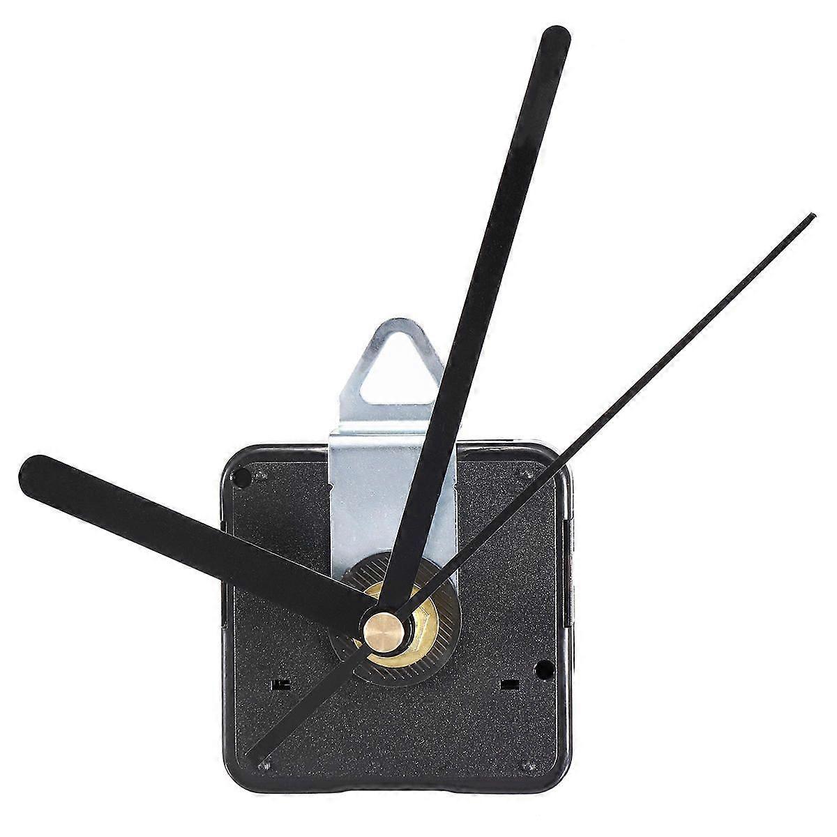 DIY Quartz Silent Wall Clock Movement Mechanism Hour Minute Second Hand, 1pcs Black