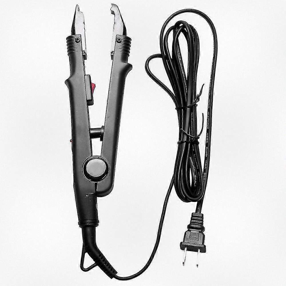 Keratin bonding iron for hair extensions with adjustable temperature heat fusion tool