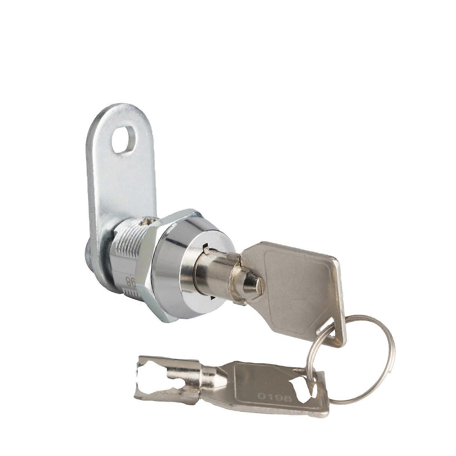 JK500 Arcade Storage Cam Lock Round Key Tubular Key Lock 1 Piece for Cabinets and Drawers, Durable Metal Construction