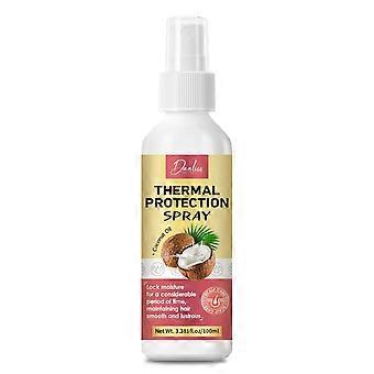 Spray protector térmico de coco - Protector térmico para el cabello, tamaño de viaje, tratamiento sin parabenos ni tintes - tratamiento reparador de acondicionador profundo