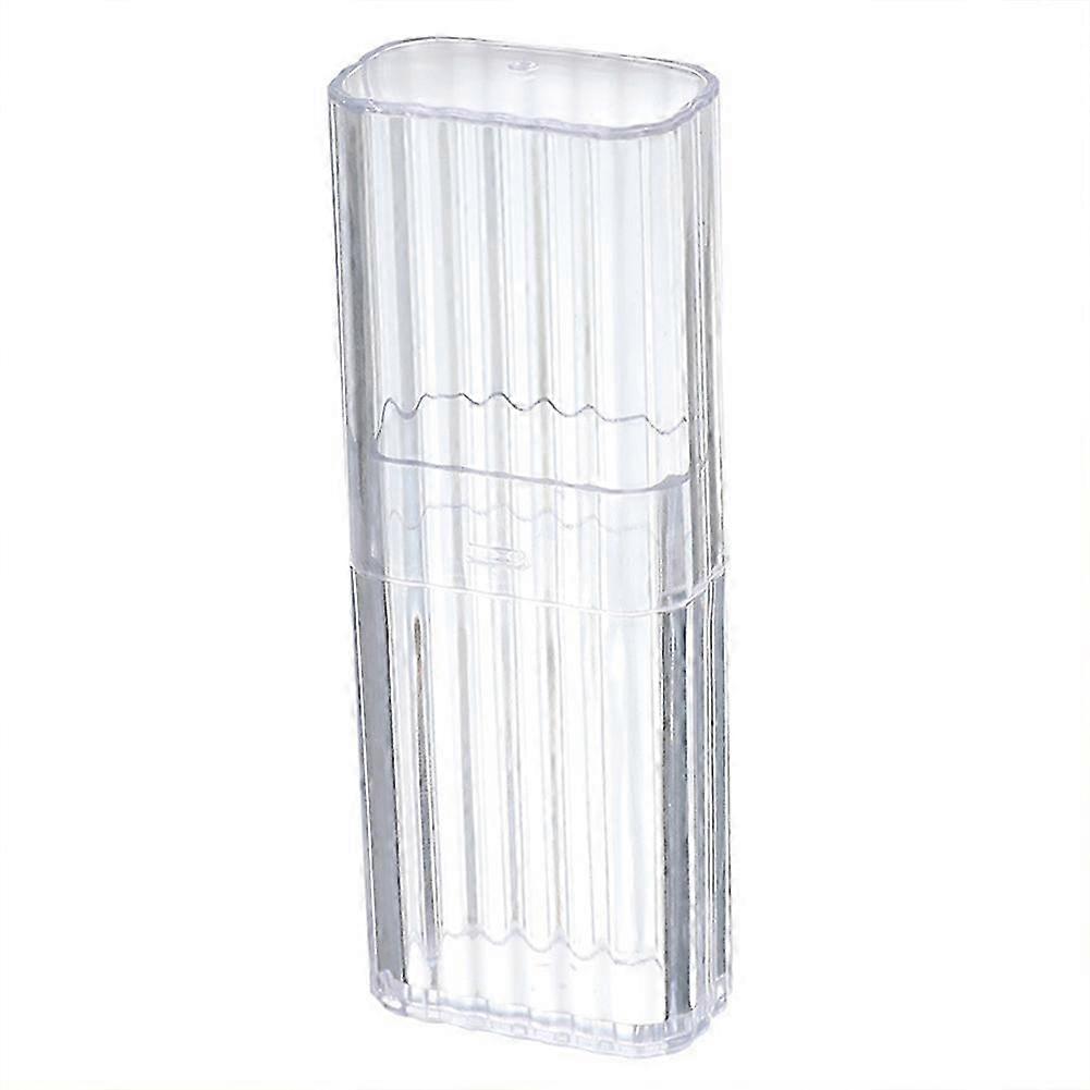 2025 4PCS portable transparent storage box for business trips, toothpicks, cotton swabs, minimalist small items, bandage sorting