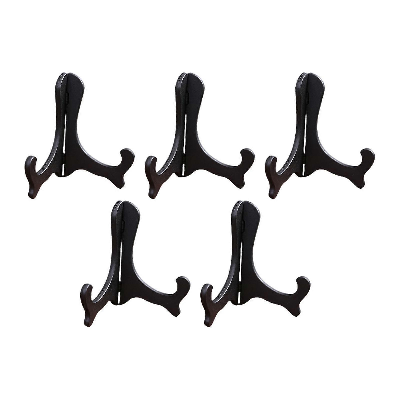 5 Pieces Plate Holders Puerh Tea Cake Display Stands Folding Table Decorative