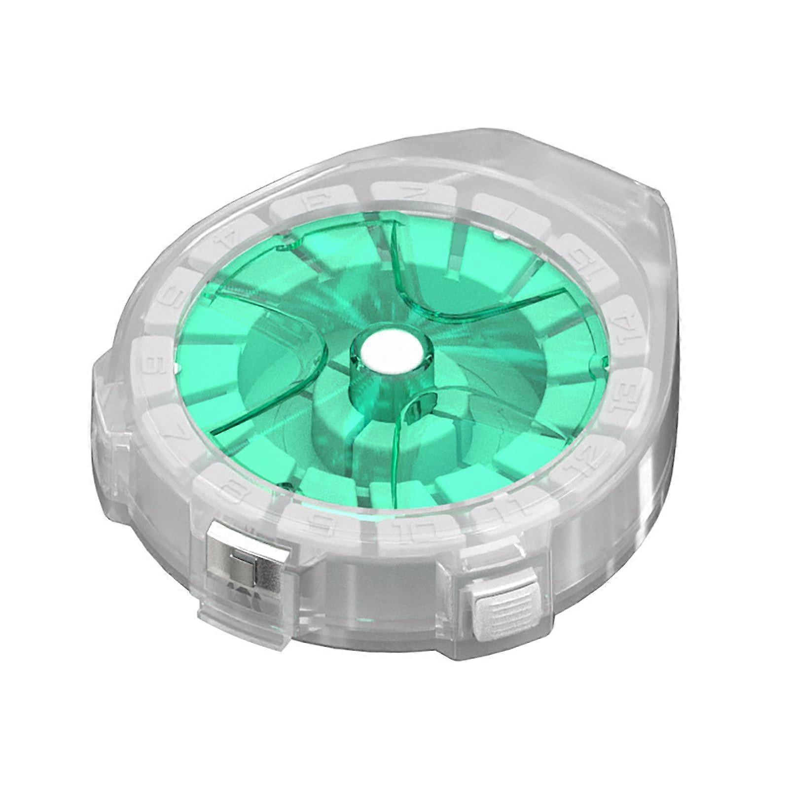 Fishing Line Storage Box Winding Board Storage Box with AntiReversal Device, Fishing Main Line Box Green