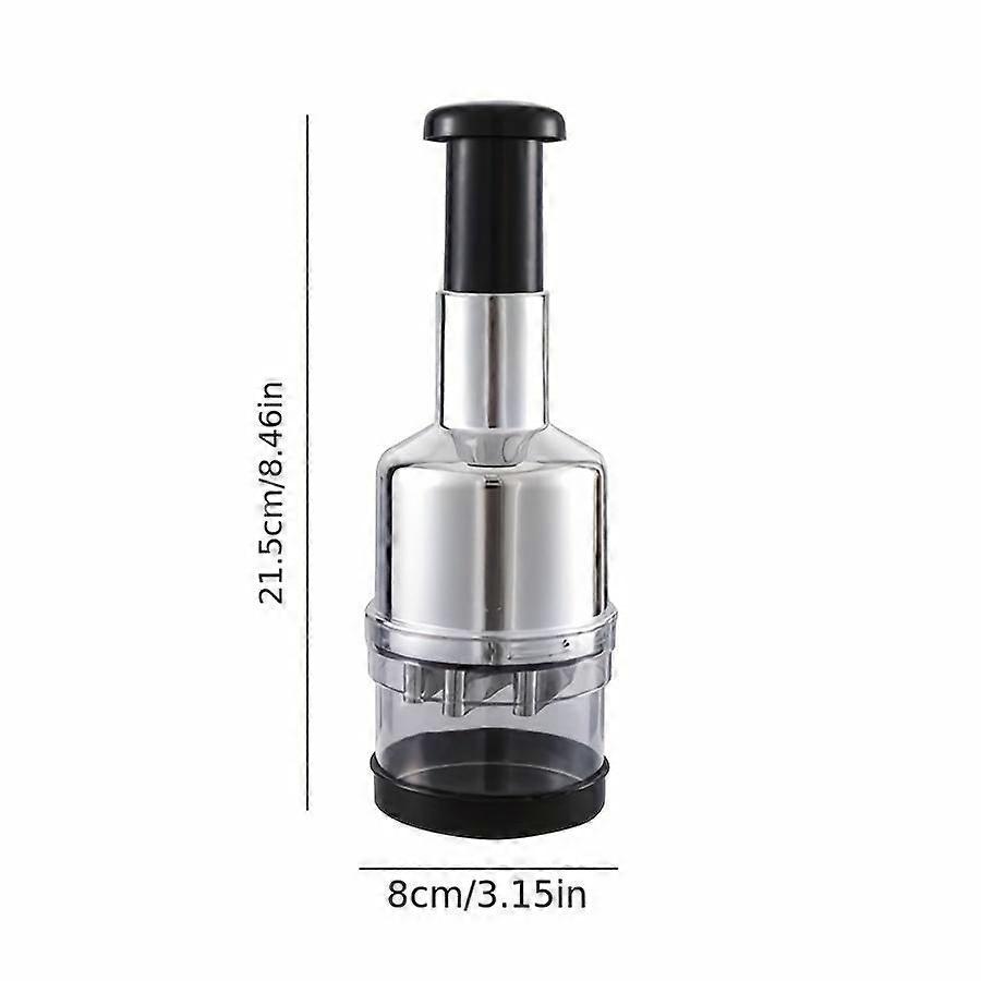 Multi-Functional Kitchen Tool Efficient Manual Garlic Press Food Chopper Vegetable and Onion Slicer Mini Grinder for Home Cooking Meal Prep