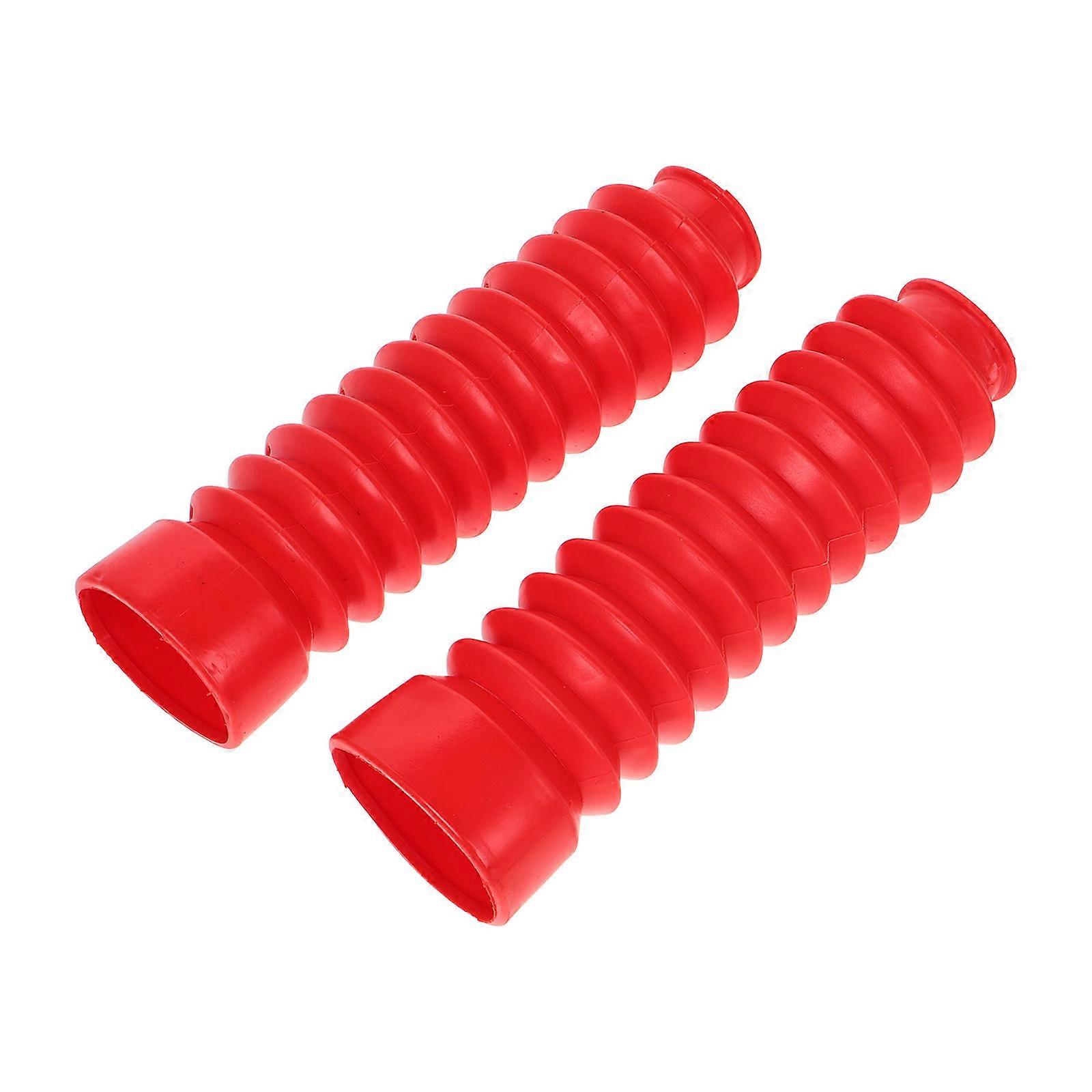 Motorcycle Fork Covers Rubber Gaiters Front Suspension Dust Guard Protection for Various Brands Durable Front Fork Covering