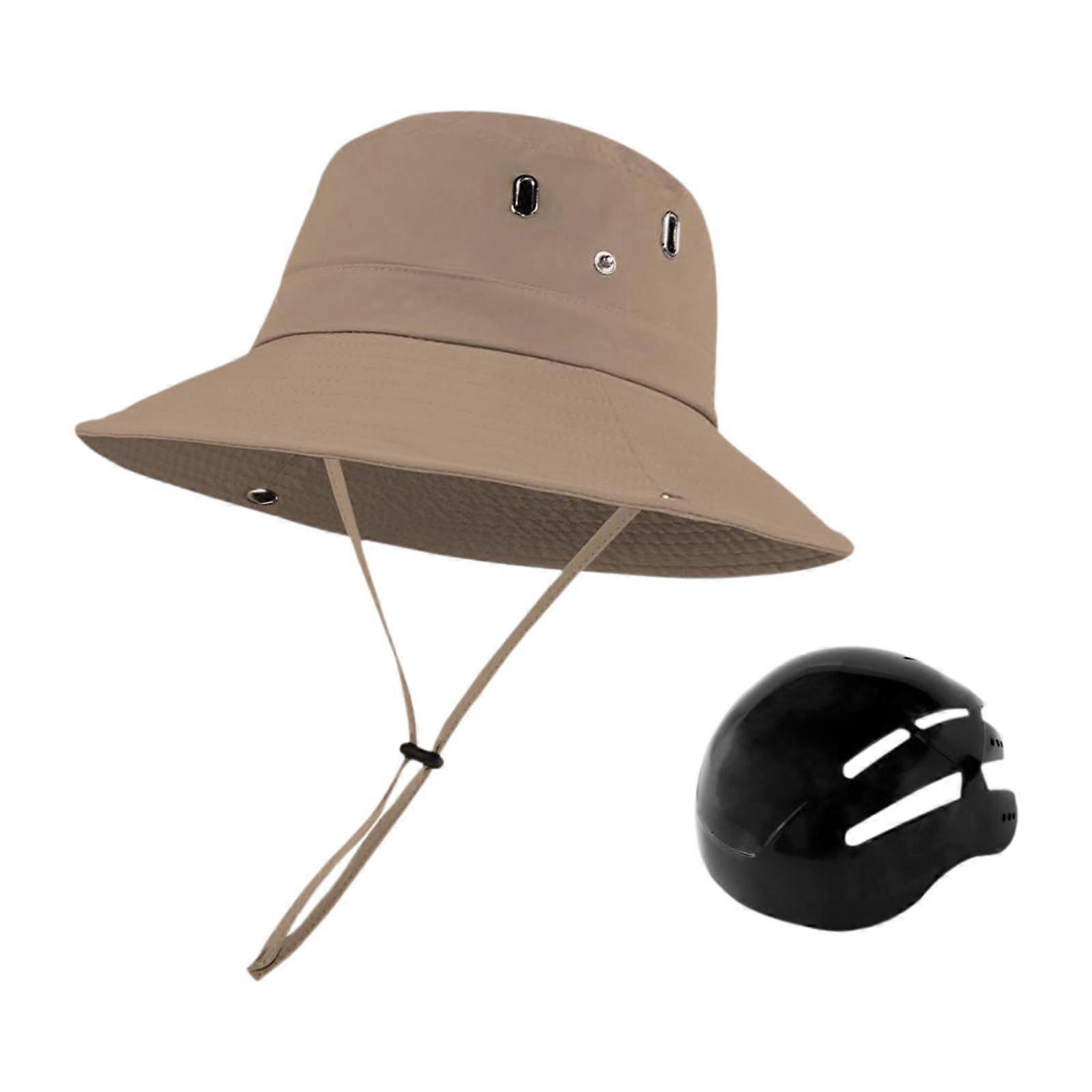 Sun Bucket Hat with Inner Hard Shell Sun Protection Quick Drying Wide Brim