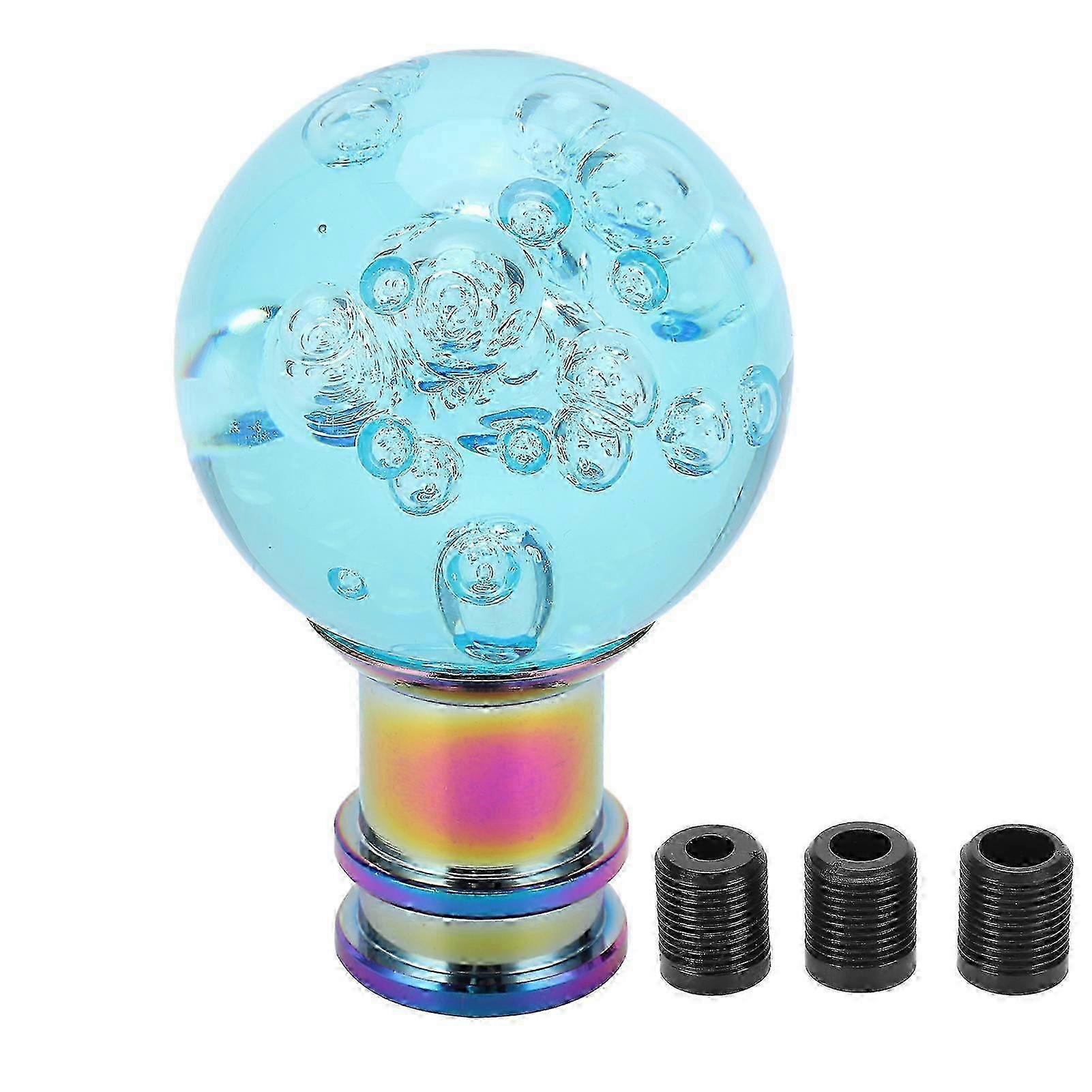 Acrylic Cyan Shift Knob w/ 3 Adapters - Universal Car Mod 2025 new 2025