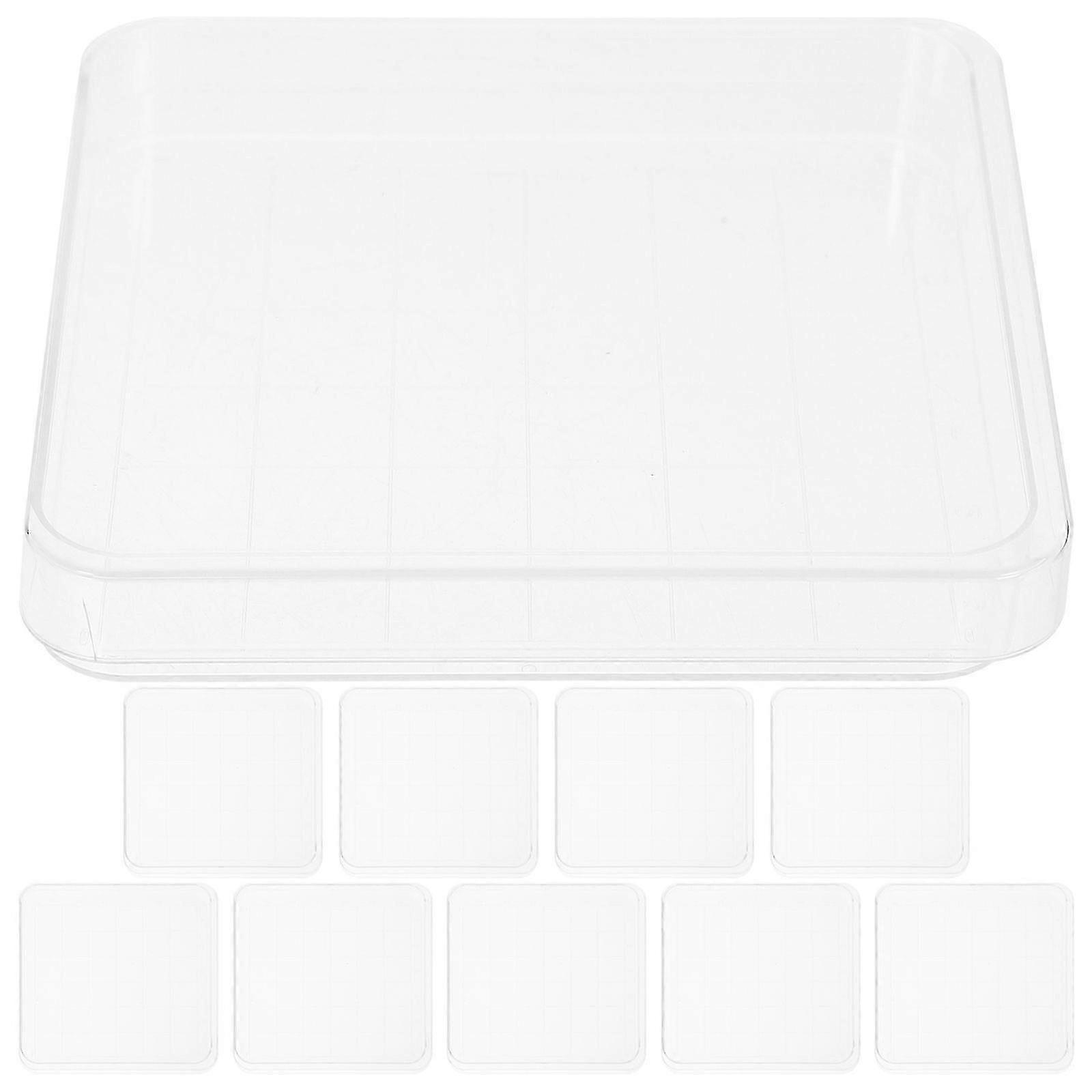 10 Sets Sterile Plastic Petri Dishes with Lids for Lab & School Use