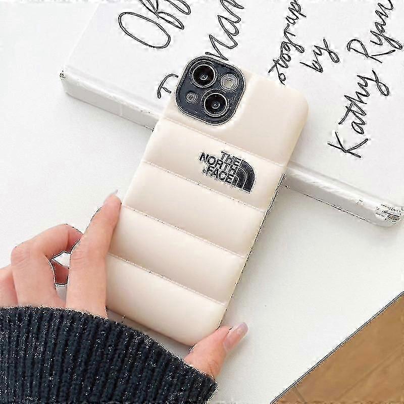 Veste en duvet d’hiver 3d The Puffer Soft Cloth Phone Case, 3d Mignon housse antichoc pour Iphone 12 Promax / 13 Promax