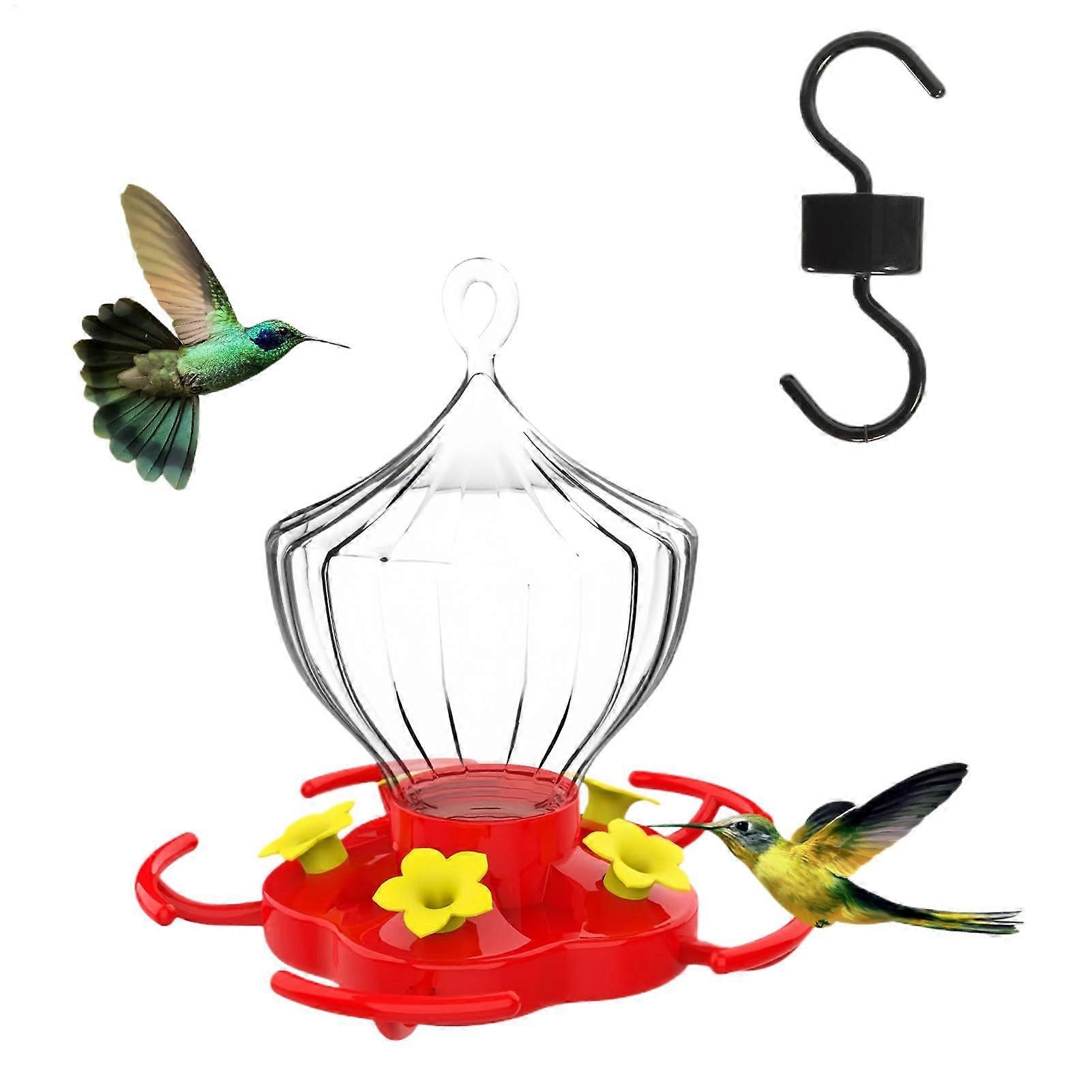 KolibriFutterspender, 473 ml, wide opening, 5 flower feeding openings, water container, removable base