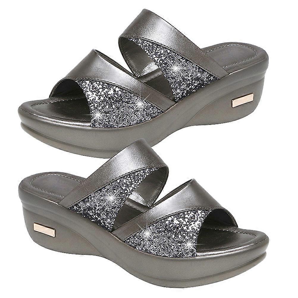 Practical Wedge Sandals, Stylish Slip-Ons Designed for Comfortable Summer Walks